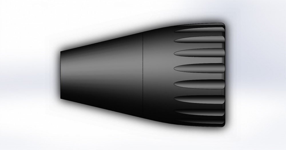 Tactical bolt knob tungsten tip drawing 1