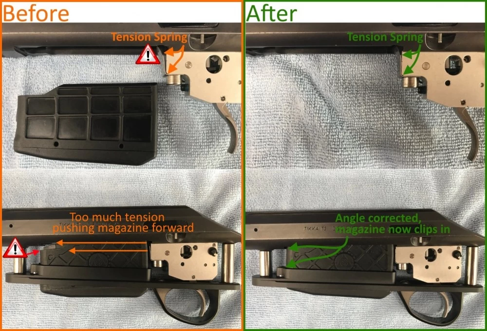 Tikka T3(X) magazine spring tension
