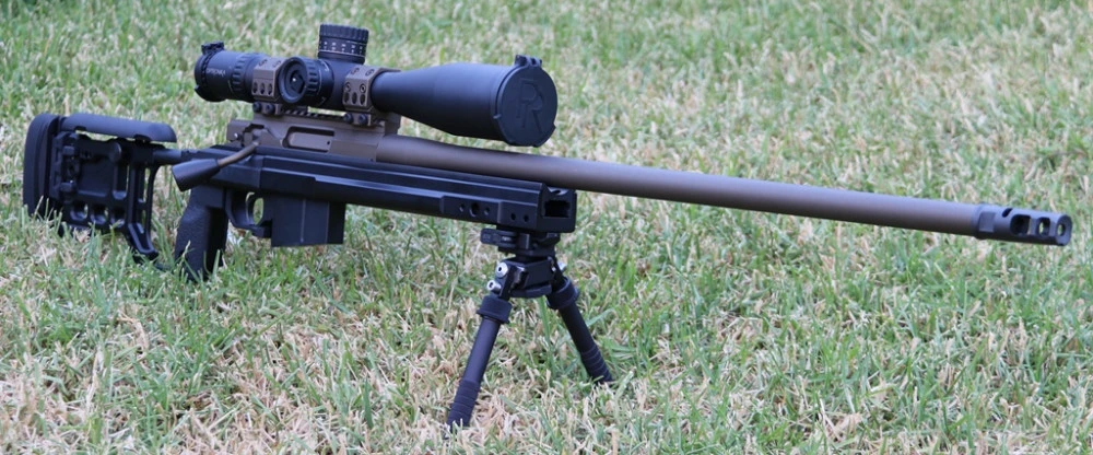 Carbon Fiber Tactical Bolt Knob mounted on rifle