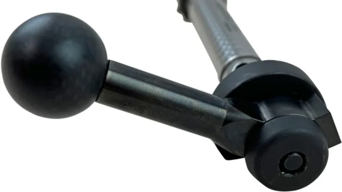 Savage titanium bolt handle black left handed bolt knob